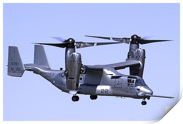 Bell Boeing Osprey Print by Oxon Images