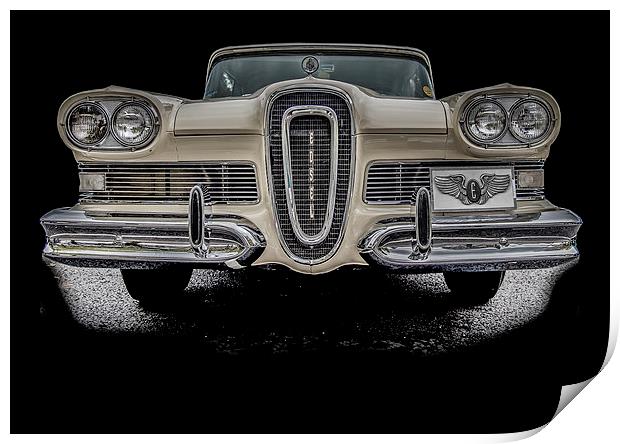 The Classic Edsel Car Print by Dave Hudspeth Landscape Photography