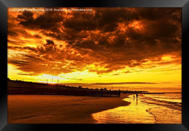 A fire in the sky tonight Framed Print by Mark Bunning