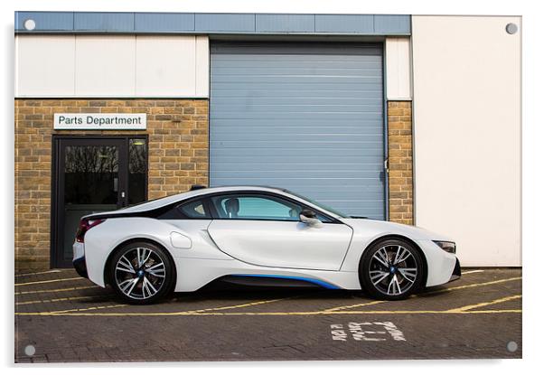  BMW i8 Hybrid Supercar Acrylic by Chris Walker