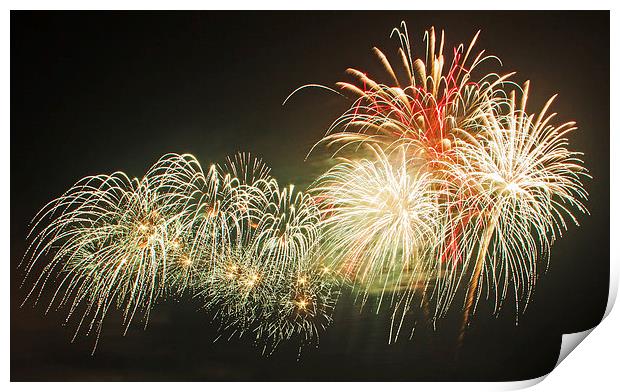  Firework Panorama Print by David McCulloch