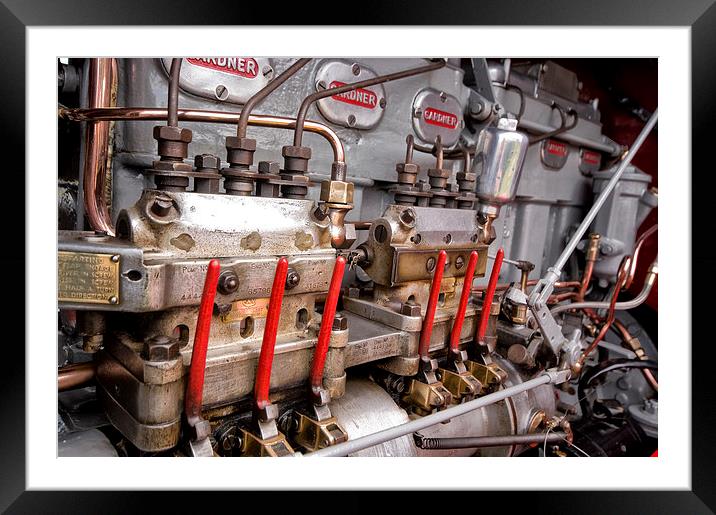 Gardner Diesel Engine Framed Mounted Print by Jay Lethbridge