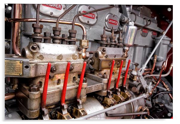 Gardner Diesel Engine Acrylic by Jay Lethbridge