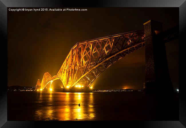  Forth Rail Bridge Framed Print by bryan hynd