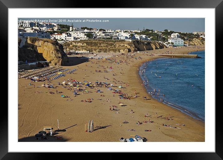 Pescadores Beach in Albufeira  Framed Mounted Print by Angelo DeVal