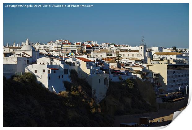 Albufeira from the Beach  Print by Angelo DeVal