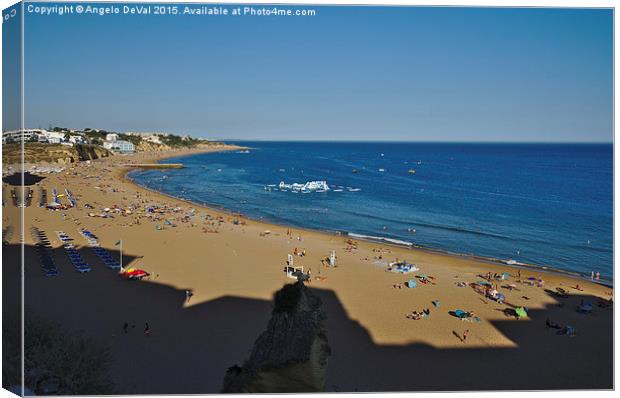 Summer in Albufeira Beach  Canvas Print by Angelo DeVal