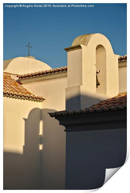 Chapel Architecture in Albufeira  Print by Angelo DeVal