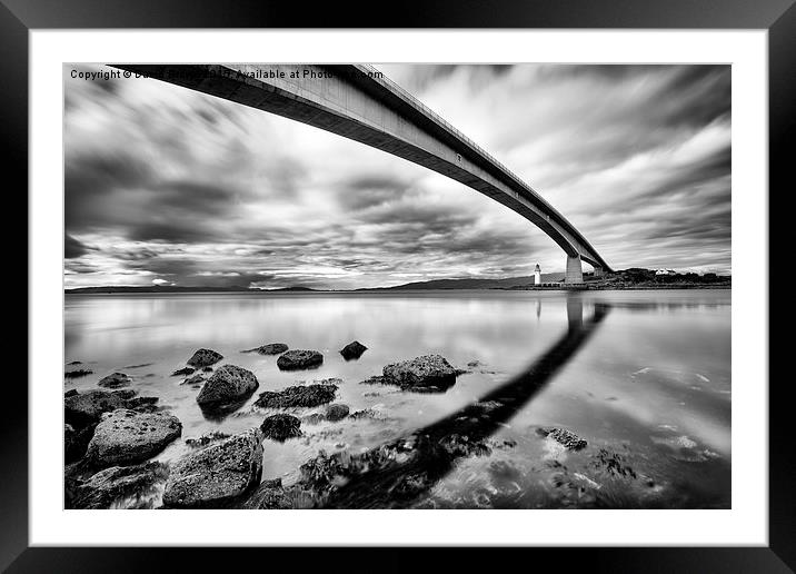  Skye Bridge Framed Mounted Print by David Brown