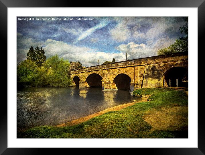  The Bridge At Wallingford Framed Mounted Print by Ian Lewis