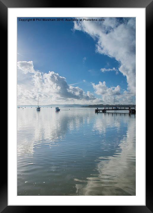  Rockley Reflections Framed Mounted Print by Phil Wareham