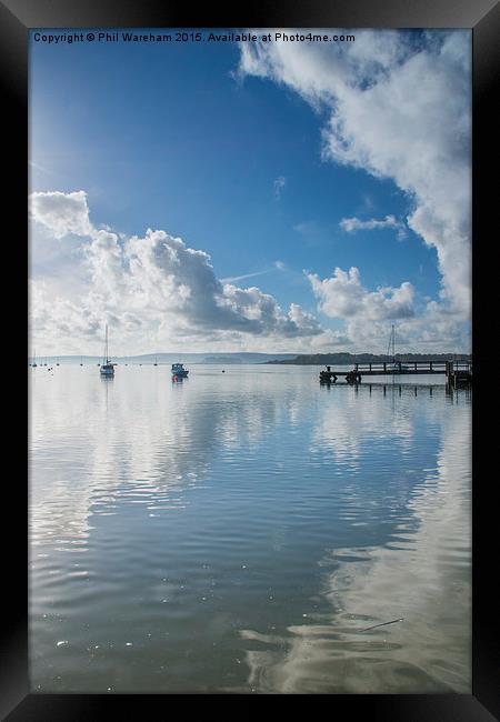  Rockley Reflections Framed Print by Phil Wareham