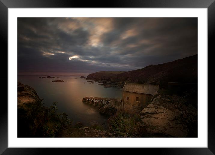 The old lifeboat station Lizard Cornwall  Framed Mounted Print by Eddie John