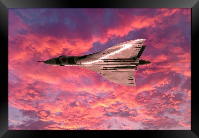 Vulcan sunset serenade Framed Print by Gary Eason