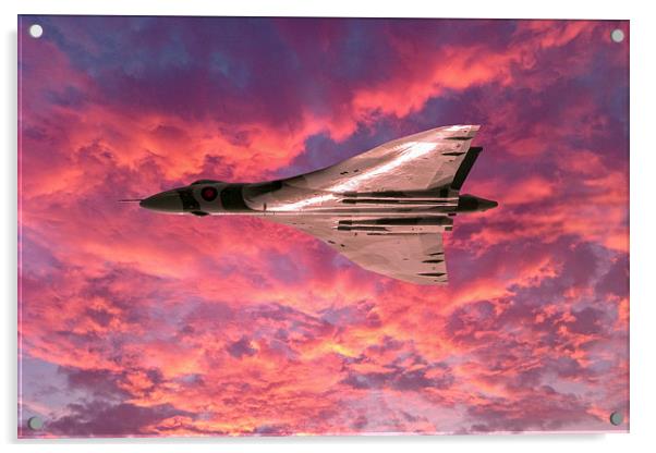 Vulcan sunset serenade Acrylic by Gary Eason