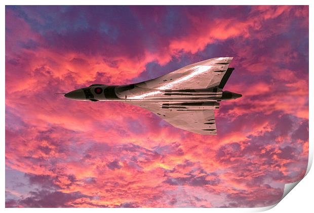 Vulcan sunset serenade Print by Gary Eason