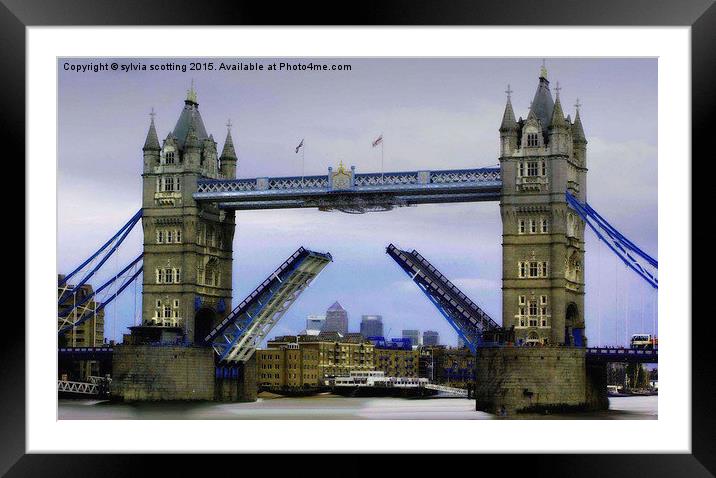  London Bridge  Framed Mounted Print by sylvia scotting