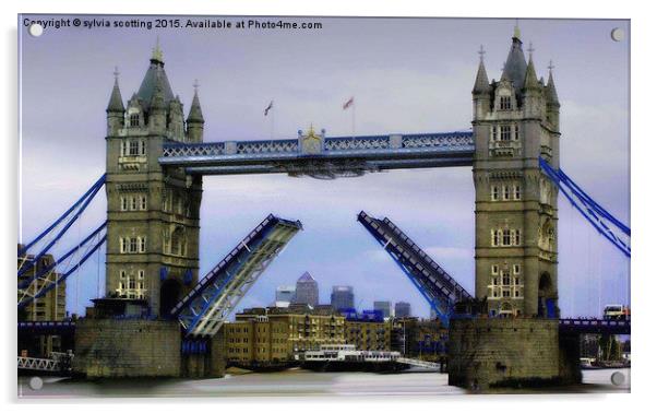  London Bridge  Acrylic by sylvia scotting