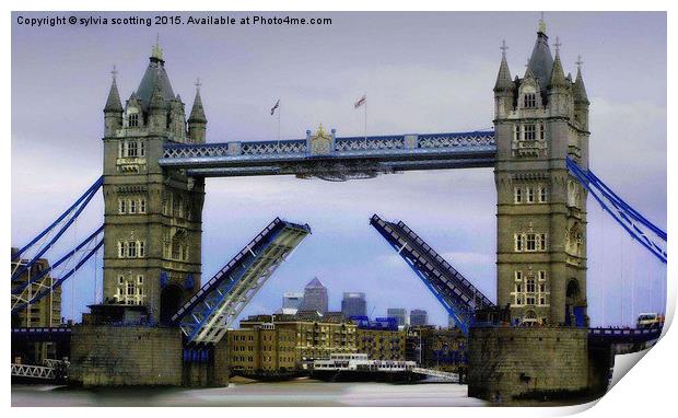  London Bridge  Print by sylvia scotting