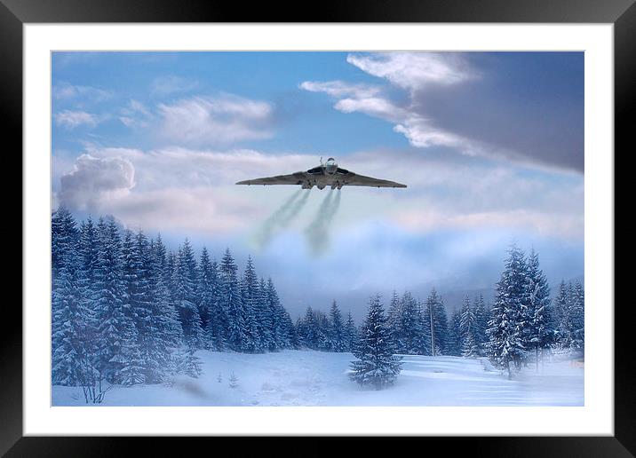 Cold War Bomber Framed Mounted Print by J Biggadike