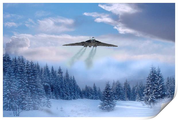 Cold War Bomber Print by J Biggadike
