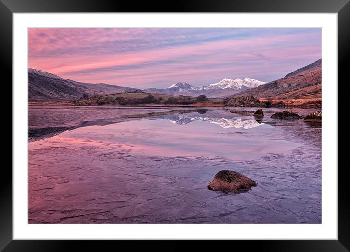  A reflection of Snowdon Framed Mounted Print by Rory Trappe