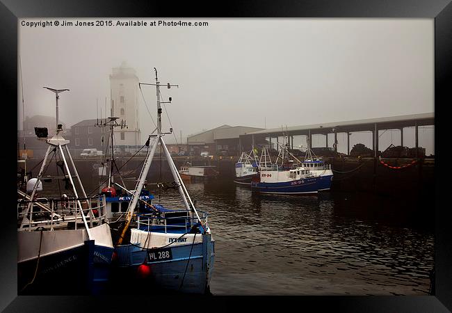  Fog on the Tyne Framed Print by Jim Jones