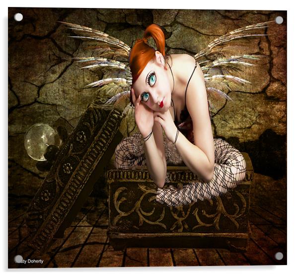 fairy doll Acrylic by kristy doherty