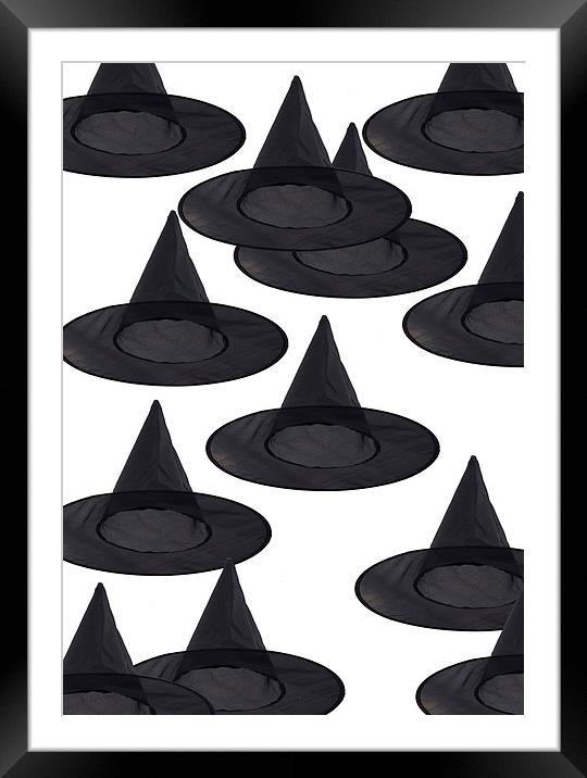 Witches Hats Framed Mounted Print by Victor Burnside