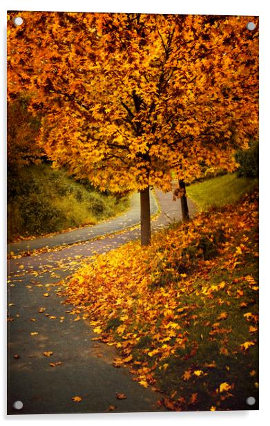  Autumn Acrylic by Svetlana Sewell