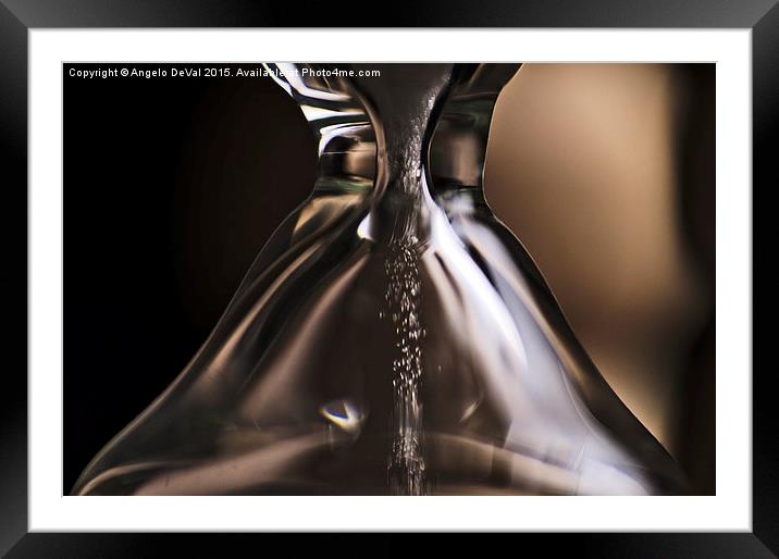 Time in a Bottle  Framed Mounted Print by Angelo DeVal
