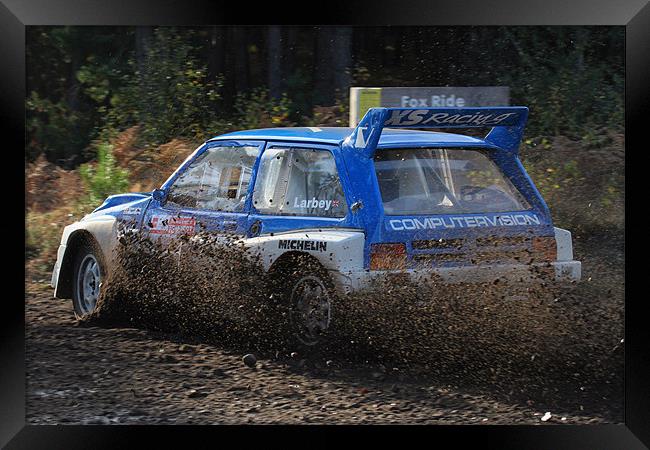 Austin Metro 6R4 rally car Framed Print by Oxon Images