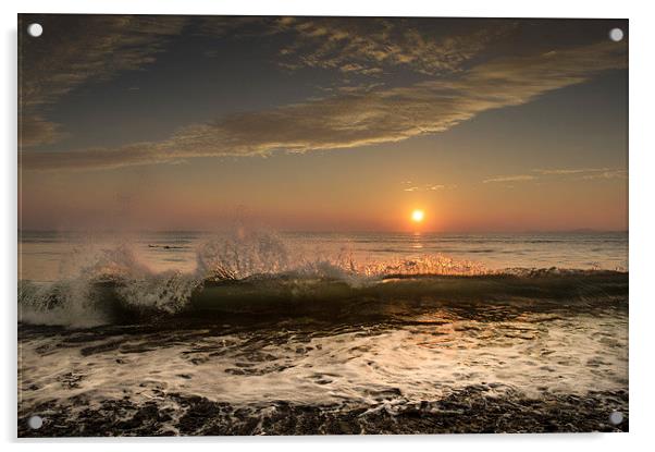  Newgale waves. Acrylic by Philip Jones