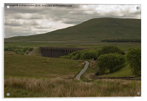  RIBBLEHEAD COUNTRYSIDE Acrylic by andrew saxton
