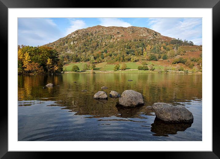 Rydalwater In The Autumn Framed Mounted Print by Gary Kenyon