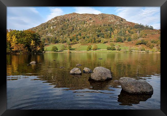Rydalwater In The Autumn Framed Print by Gary Kenyon
