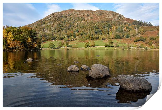 Rydalwater In The Autumn Print by Gary Kenyon