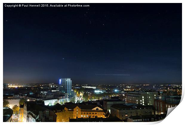 Bristol under the stars Print by Paul Hennell