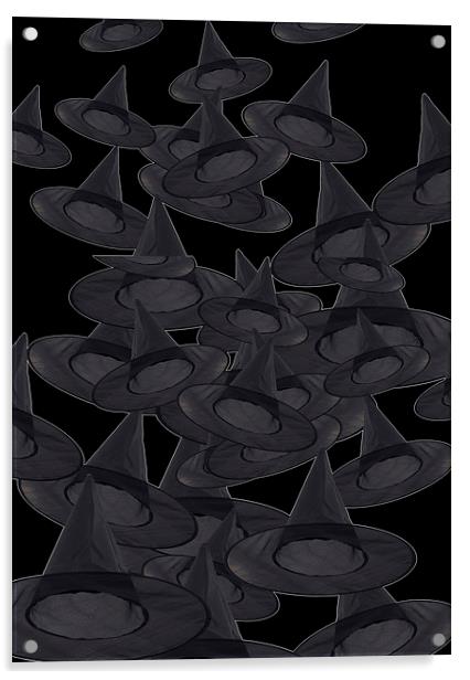 Witches Hats Acrylic by Victor Burnside