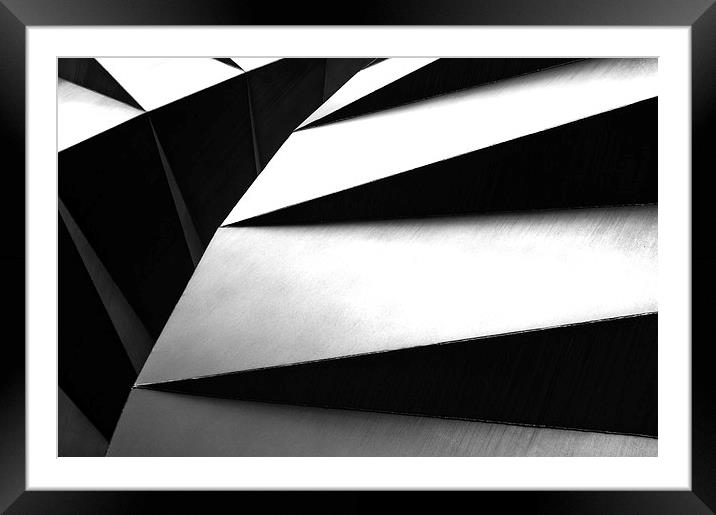  Curves in Mono Framed Mounted Print by Dave Carroll