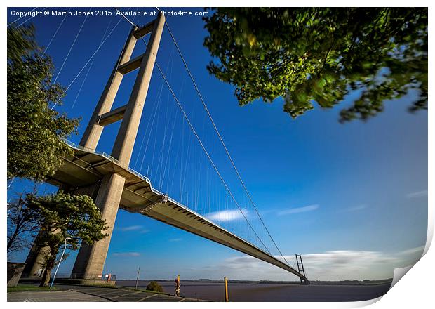 Striding over the Humber Print by K7 Photography