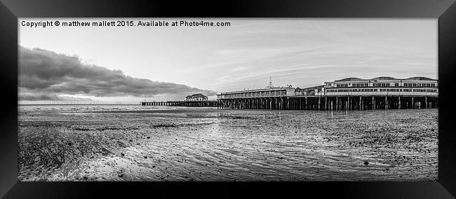  Beaches and Pier Clacton Style Framed Print by matthew  mallett