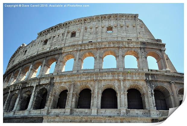 Coliseum of Rome, Print by Dave Carroll