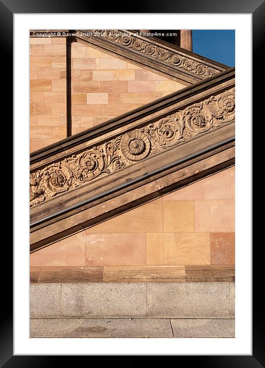 Zig-Zag Framed Mounted Print by Dave Carroll