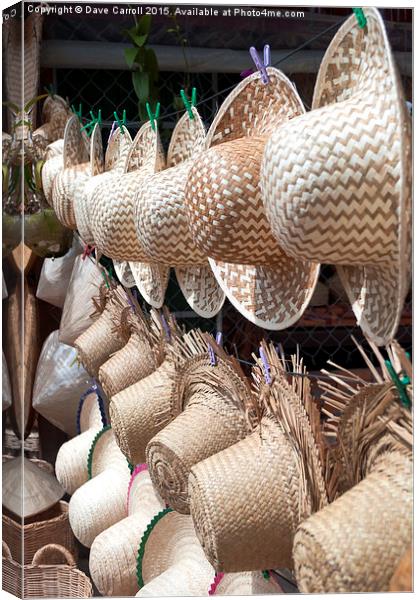 Traditional Cambodian Market Canvas Print by Dave Carroll