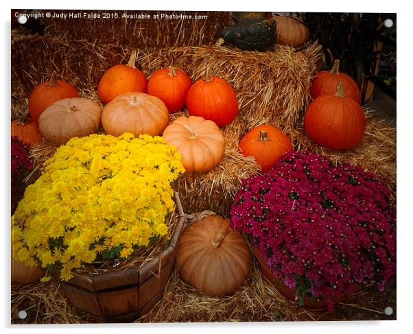  Fall Colors Acrylic by Judy Hall-Folde