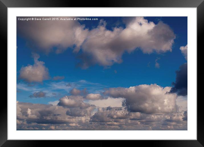 Heavens above Framed Mounted Print by Dave Carroll
