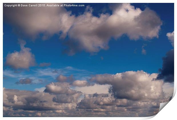 Heavens above Print by Dave Carroll