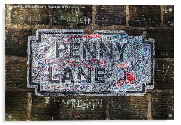 Penny Lane (colour) Acrylic by Jason Wells