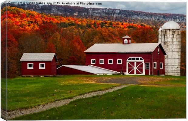 Hudson Valley NY Countryside Canvas Print by Susan Candelario